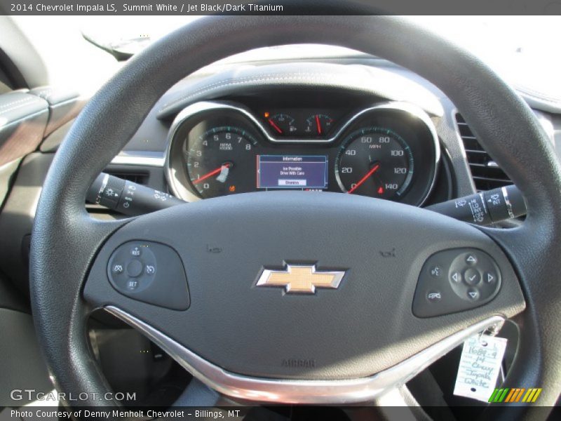 Summit White / Jet Black/Dark Titanium 2014 Chevrolet Impala LS