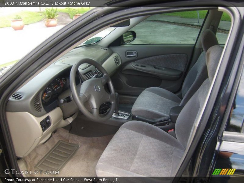  2003 Sentra GXE Stone Gray Interior