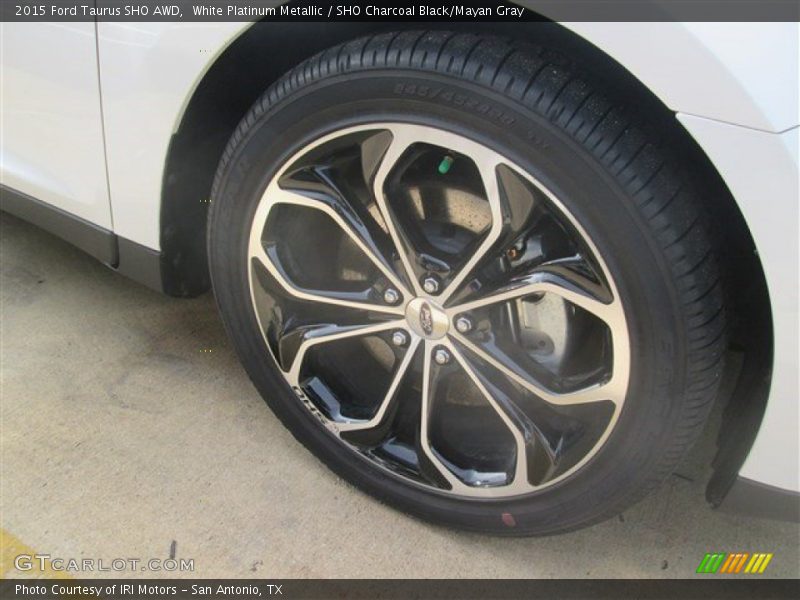 White Platinum Metallic / SHO Charcoal Black/Mayan Gray 2015 Ford Taurus SHO AWD
