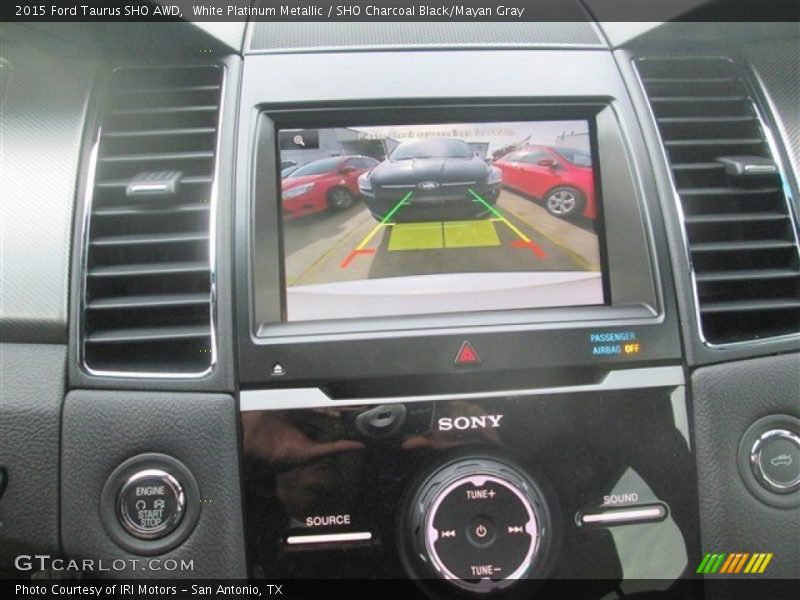 White Platinum Metallic / SHO Charcoal Black/Mayan Gray 2015 Ford Taurus SHO AWD