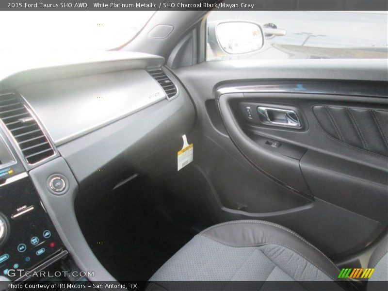 White Platinum Metallic / SHO Charcoal Black/Mayan Gray 2015 Ford Taurus SHO AWD