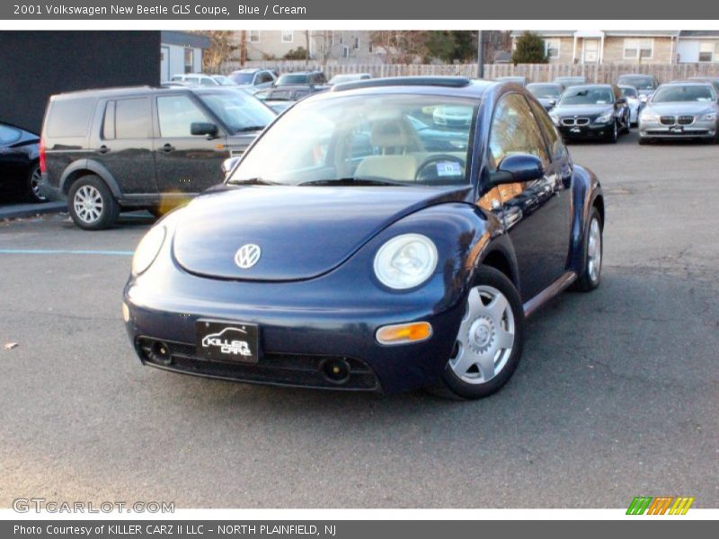 Blue / Cream 2001 Volkswagen New Beetle GLS Coupe