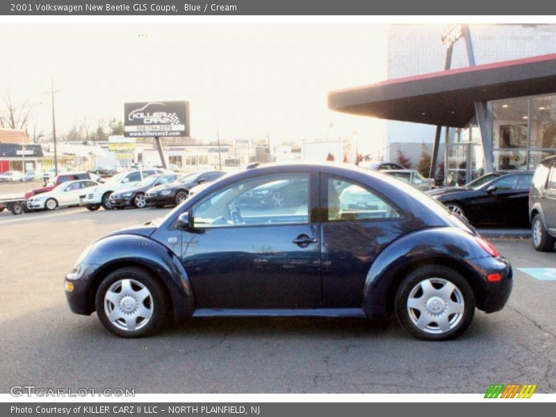 Blue / Cream 2001 Volkswagen New Beetle GLS Coupe