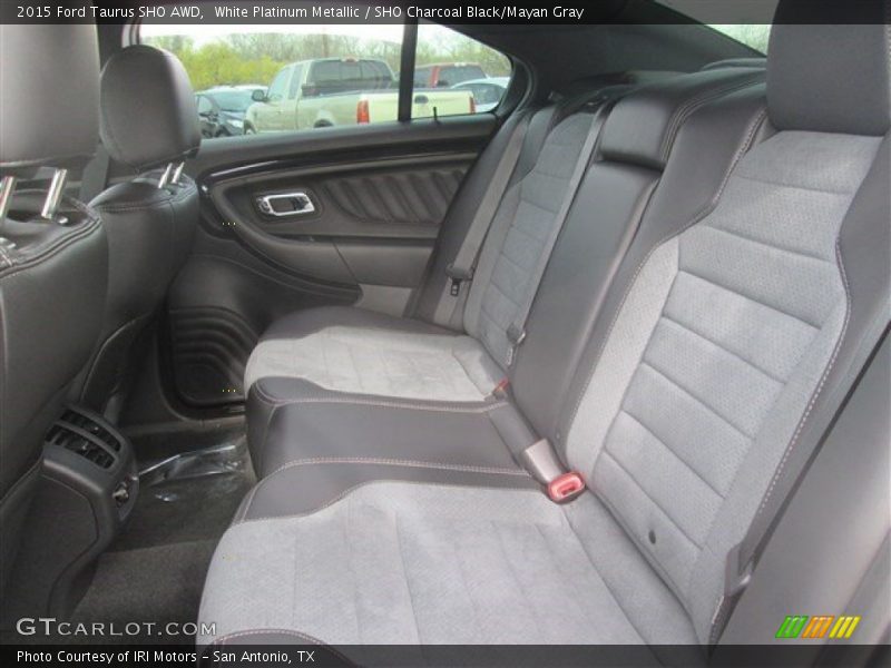 White Platinum Metallic / SHO Charcoal Black/Mayan Gray 2015 Ford Taurus SHO AWD