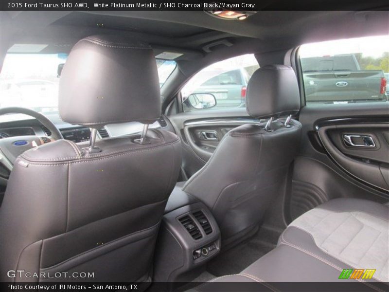 White Platinum Metallic / SHO Charcoal Black/Mayan Gray 2015 Ford Taurus SHO AWD