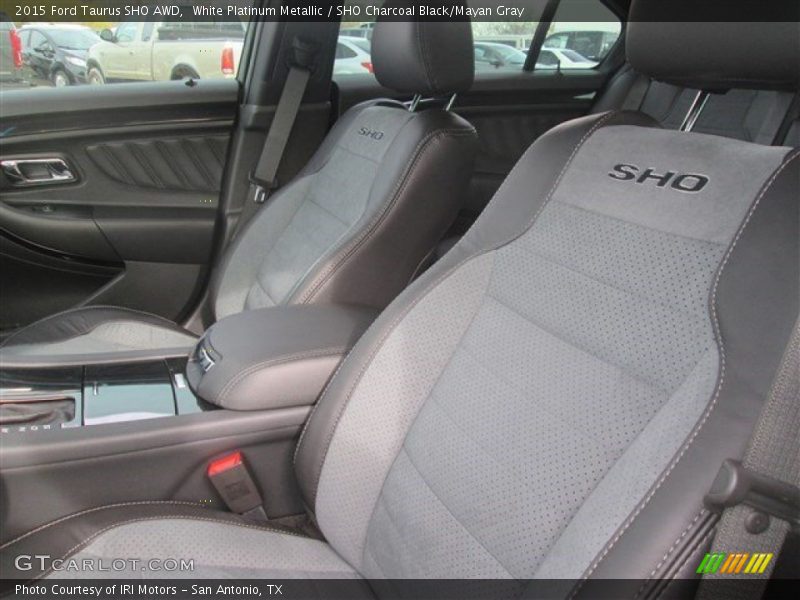 White Platinum Metallic / SHO Charcoal Black/Mayan Gray 2015 Ford Taurus SHO AWD