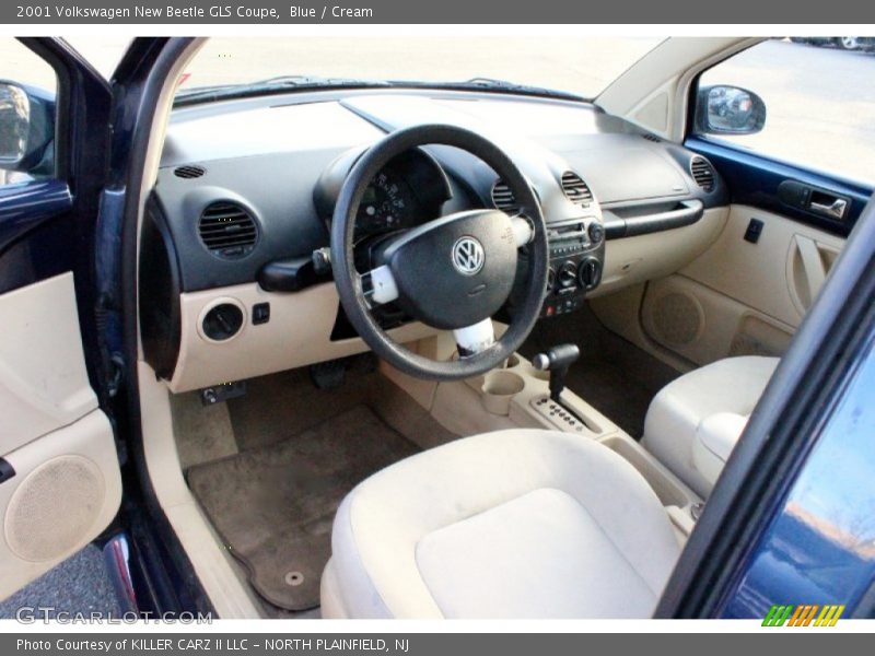 Blue / Cream 2001 Volkswagen New Beetle GLS Coupe