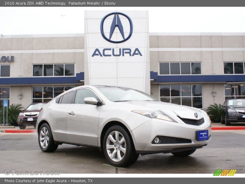 Palladium Metallic / Ebony 2010 Acura ZDX AWD Technology