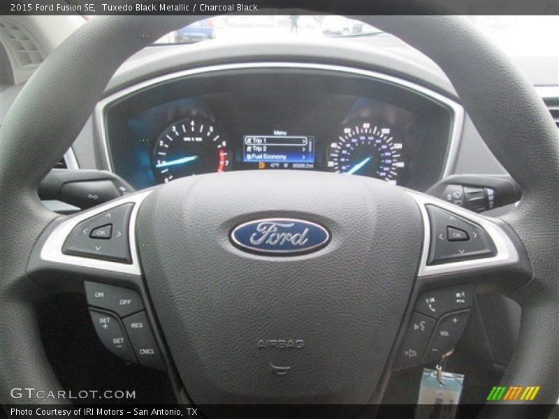 Tuxedo Black Metallic / Charcoal Black 2015 Ford Fusion SE