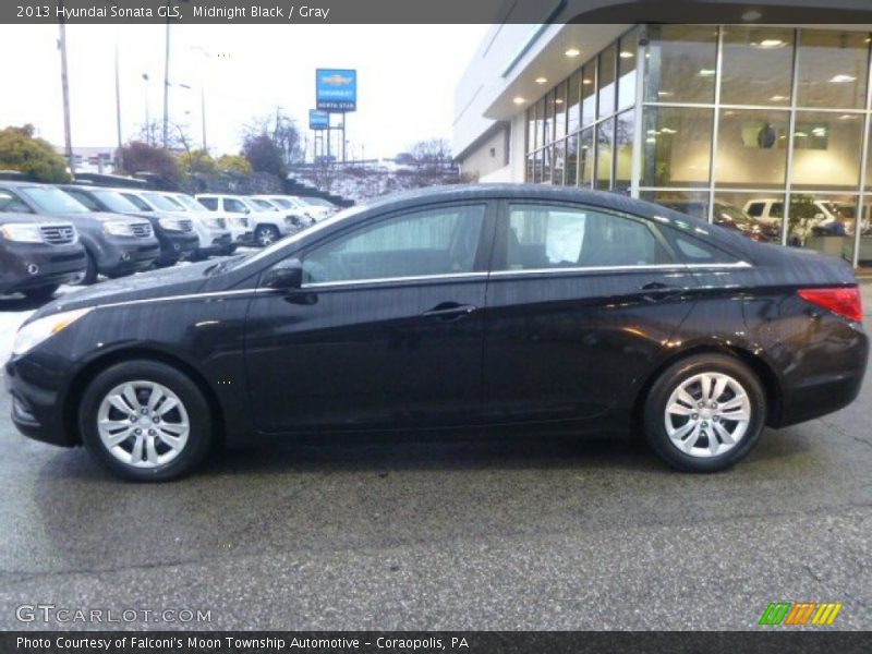 Midnight Black / Gray 2013 Hyundai Sonata GLS