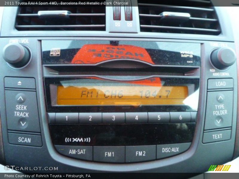 Barcelona Red Metallic / Dark Charcoal 2011 Toyota RAV4 Sport 4WD