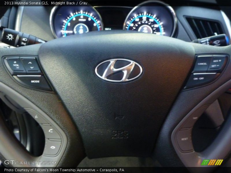 Midnight Black / Gray 2013 Hyundai Sonata GLS