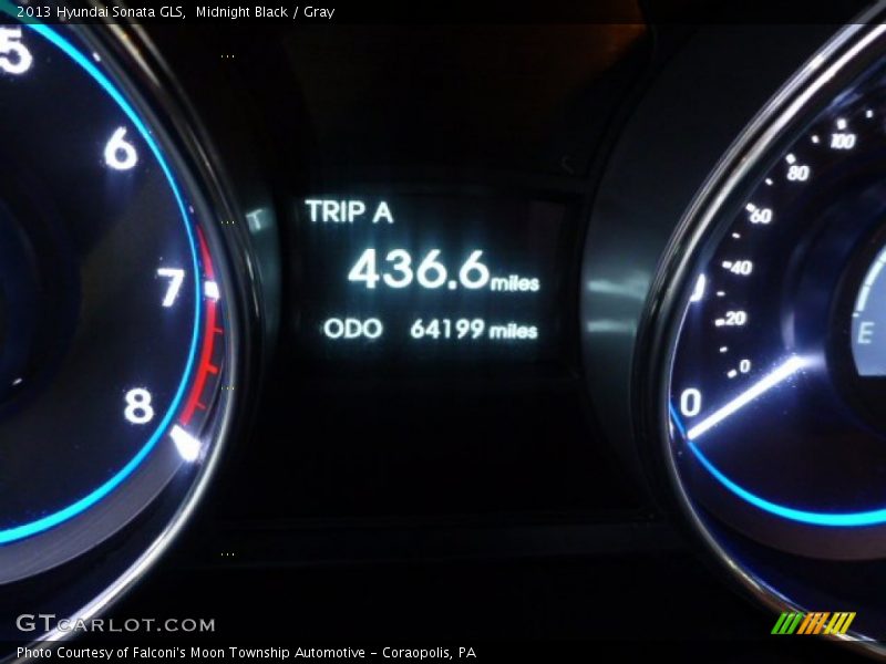 Midnight Black / Gray 2013 Hyundai Sonata GLS