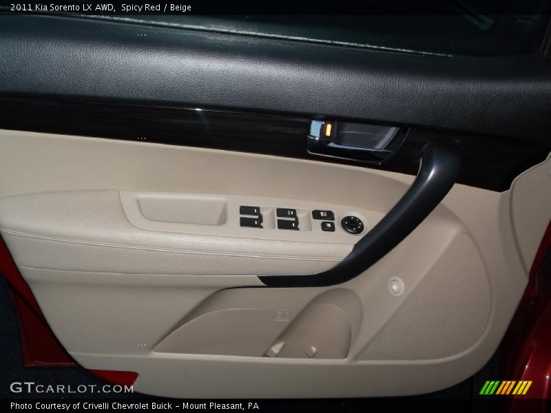 Spicy Red / Beige 2011 Kia Sorento LX AWD