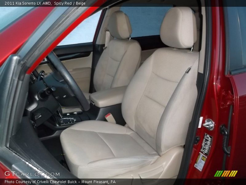 Spicy Red / Beige 2011 Kia Sorento LX AWD