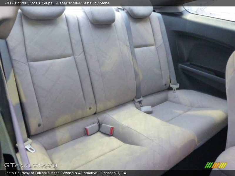 Alabaster Silver Metallic / Stone 2012 Honda Civic EX Coupe