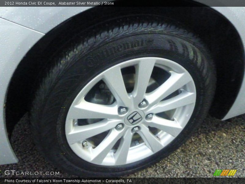 Alabaster Silver Metallic / Stone 2012 Honda Civic EX Coupe