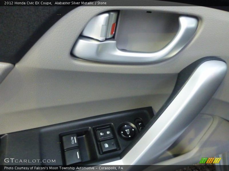 Alabaster Silver Metallic / Stone 2012 Honda Civic EX Coupe