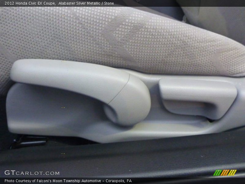 Alabaster Silver Metallic / Stone 2012 Honda Civic EX Coupe