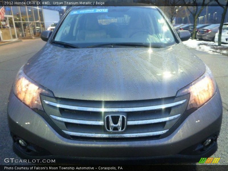 Urban Titanium Metallic / Beige 2012 Honda CR-V EX 4WD