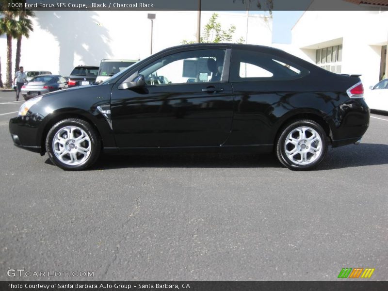 Black / Charcoal Black 2008 Ford Focus SES Coupe
