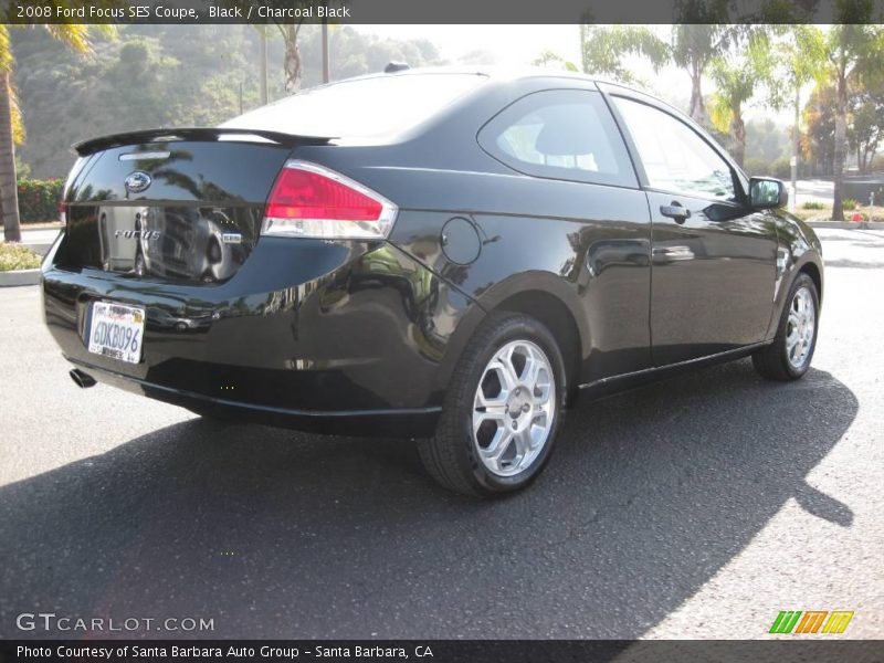 Black / Charcoal Black 2008 Ford Focus SES Coupe