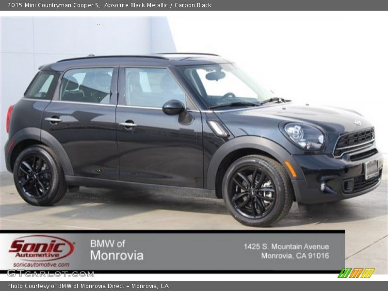 Absolute Black Metallic / Carbon Black 2015 Mini Countryman Cooper S