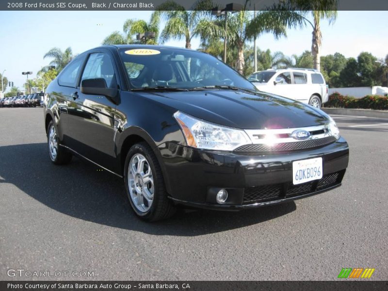 Black / Charcoal Black 2008 Ford Focus SES Coupe