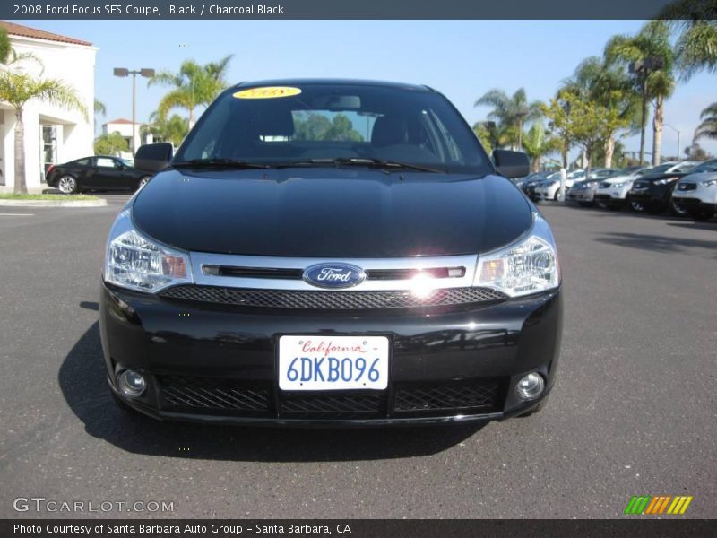 Black / Charcoal Black 2008 Ford Focus SES Coupe