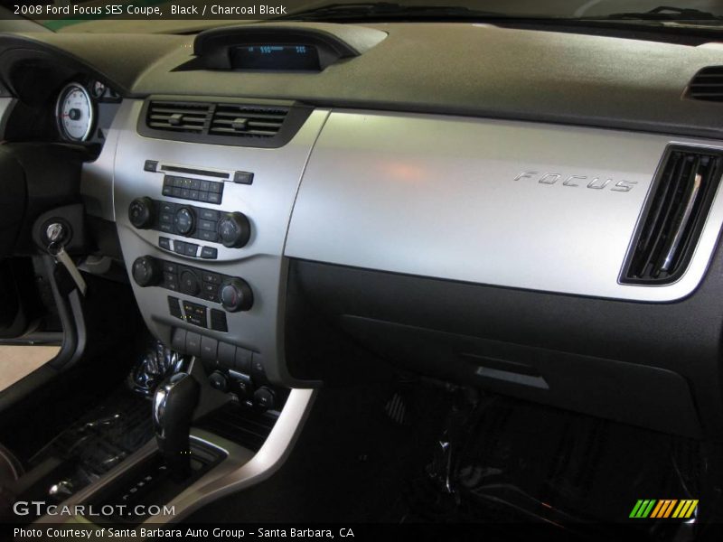 Black / Charcoal Black 2008 Ford Focus SES Coupe