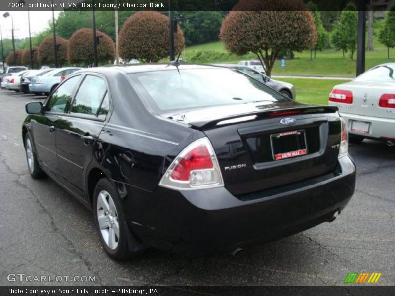 Black Ebony / Charcoal Black 2008 Ford Fusion SE V6