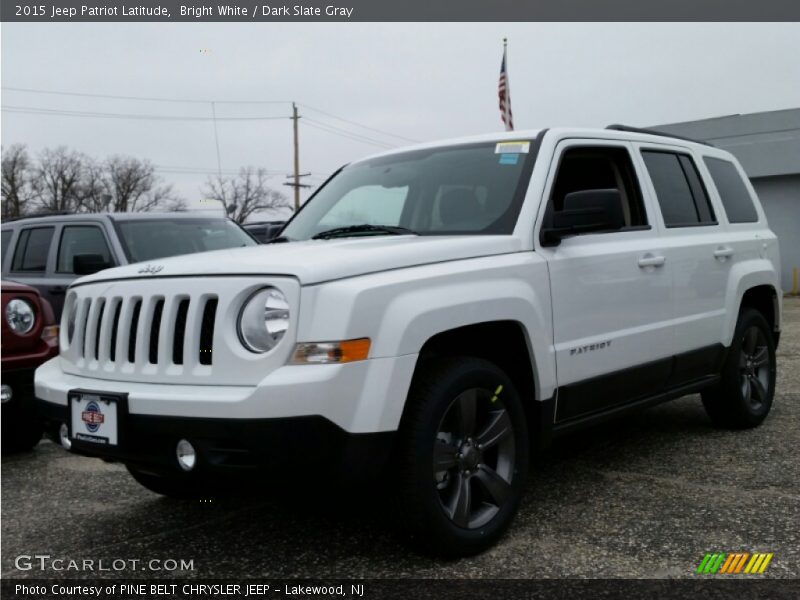 Bright White / Dark Slate Gray 2015 Jeep Patriot Latitude