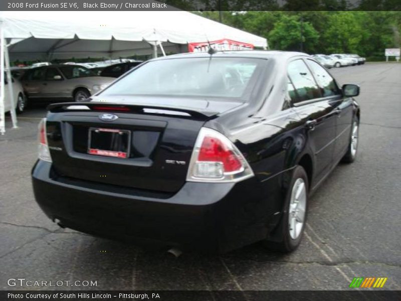 Black Ebony / Charcoal Black 2008 Ford Fusion SE V6
