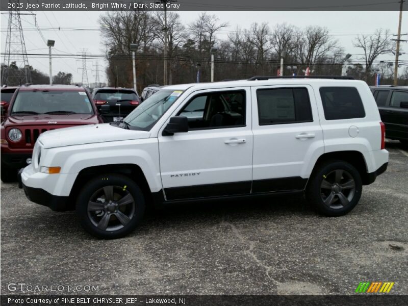 Bright White / Dark Slate Gray 2015 Jeep Patriot Latitude