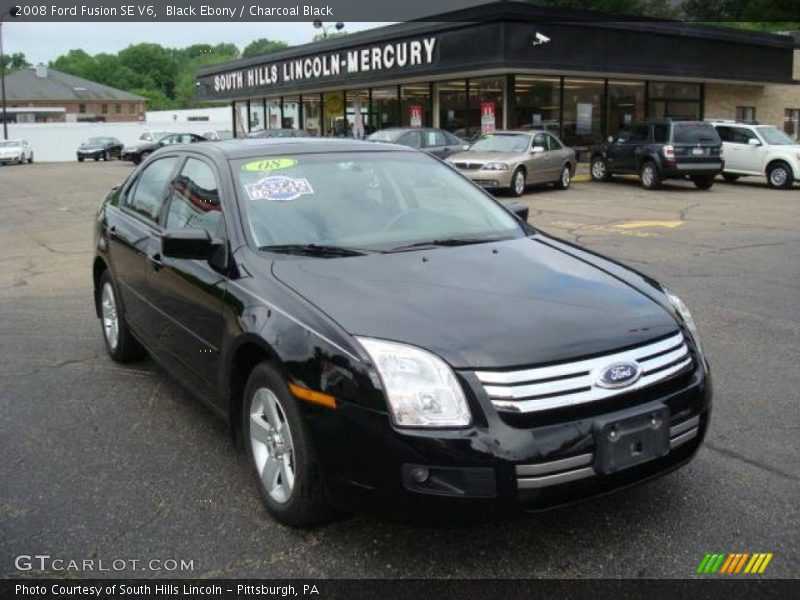 Black Ebony / Charcoal Black 2008 Ford Fusion SE V6
