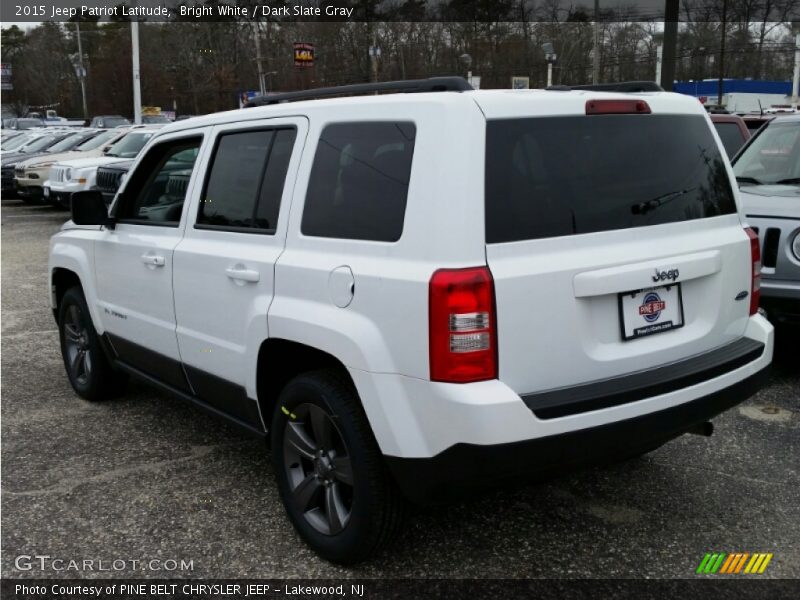 Bright White / Dark Slate Gray 2015 Jeep Patriot Latitude