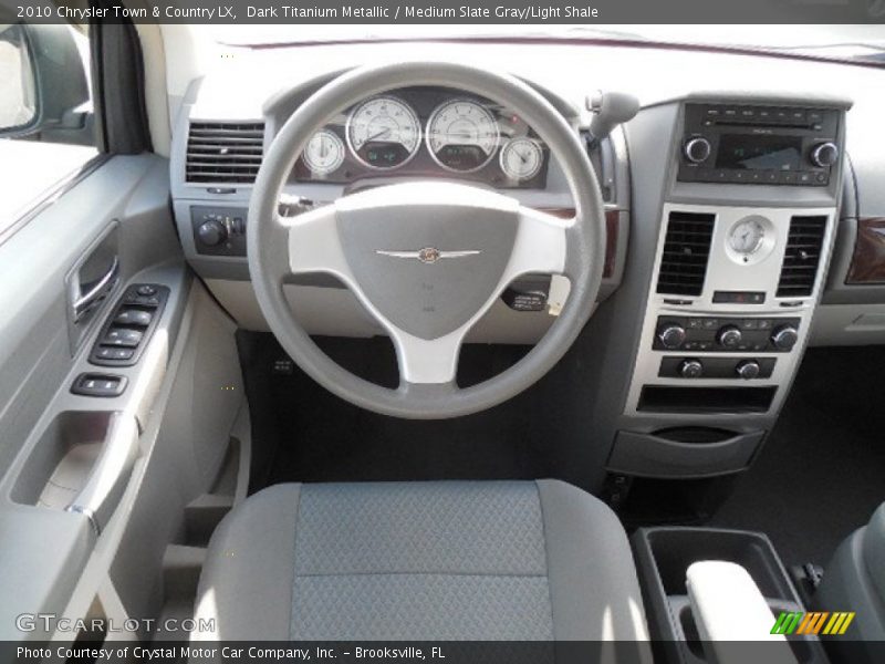 Dark Titanium Metallic / Medium Slate Gray/Light Shale 2010 Chrysler Town & Country LX