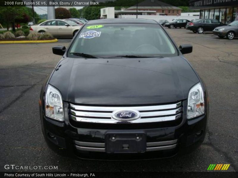 Black Ebony / Charcoal Black 2008 Ford Fusion SE V6