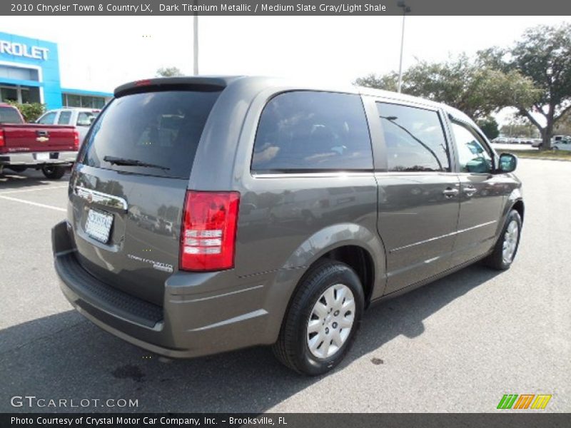 Dark Titanium Metallic / Medium Slate Gray/Light Shale 2010 Chrysler Town & Country LX