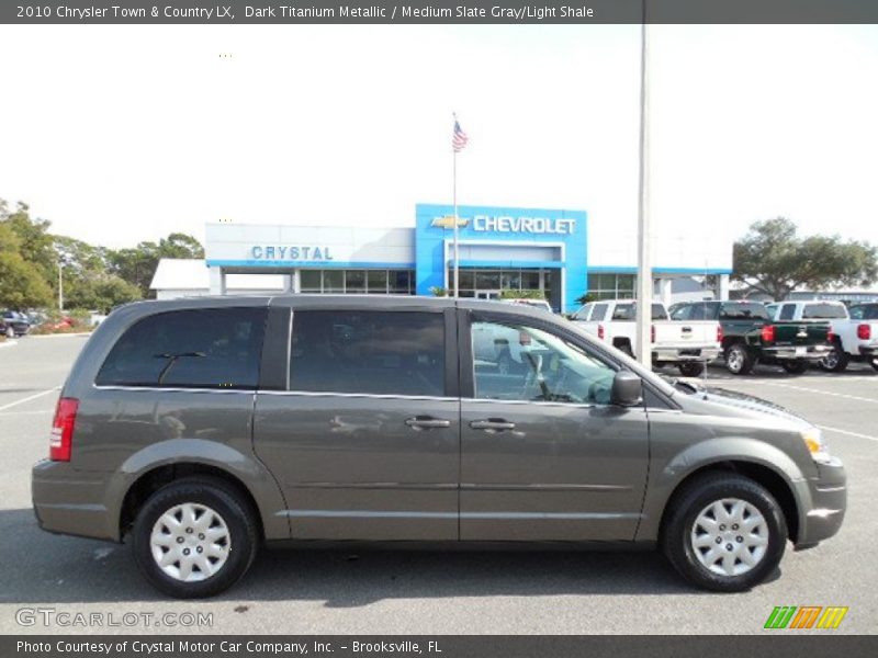 Dark Titanium Metallic / Medium Slate Gray/Light Shale 2010 Chrysler Town & Country LX