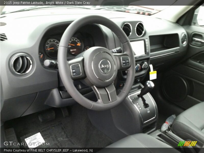 Bright White / Dark Slate Gray 2015 Jeep Patriot Latitude