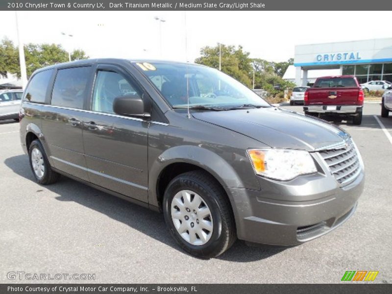 Dark Titanium Metallic / Medium Slate Gray/Light Shale 2010 Chrysler Town & Country LX