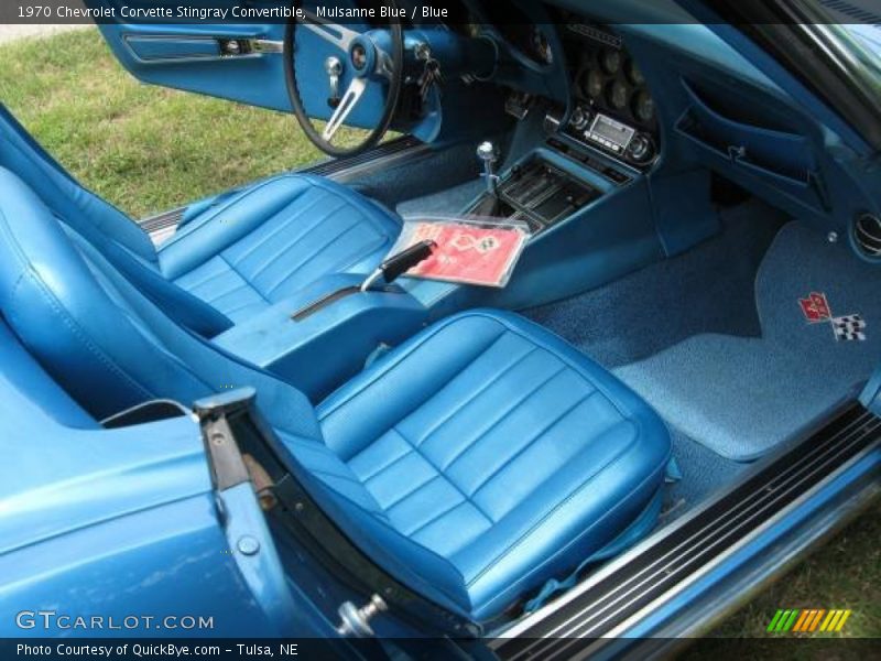  1970 Corvette Stingray Convertible Blue Interior