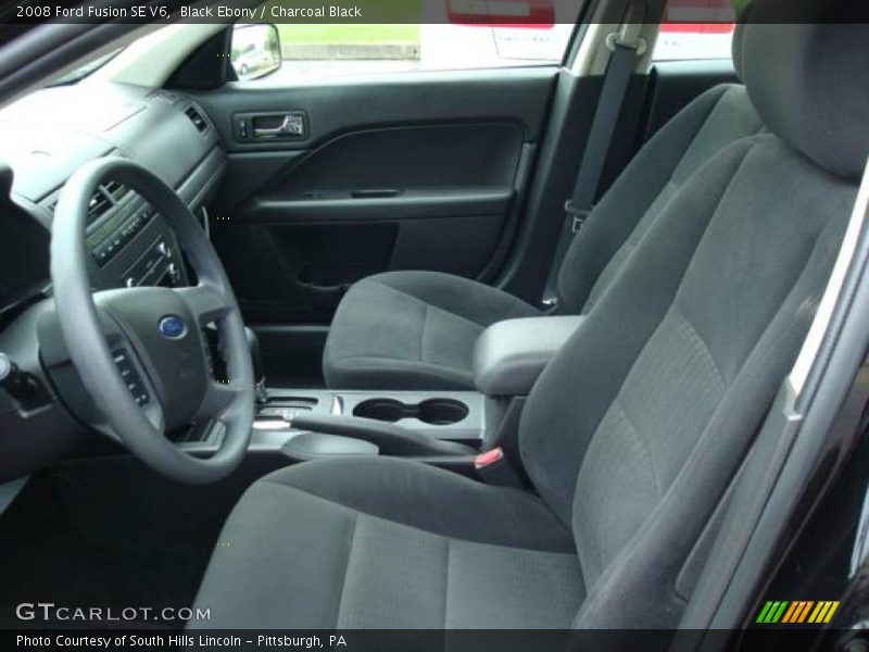 Black Ebony / Charcoal Black 2008 Ford Fusion SE V6