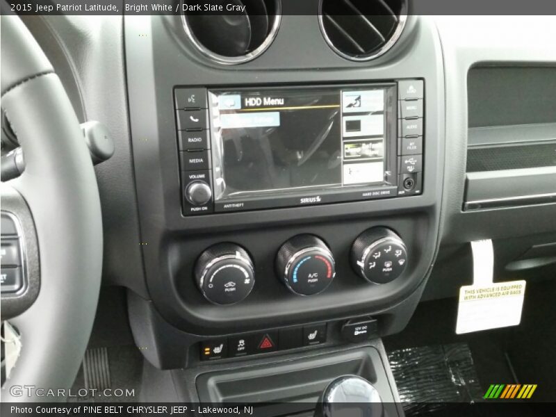 Bright White / Dark Slate Gray 2015 Jeep Patriot Latitude