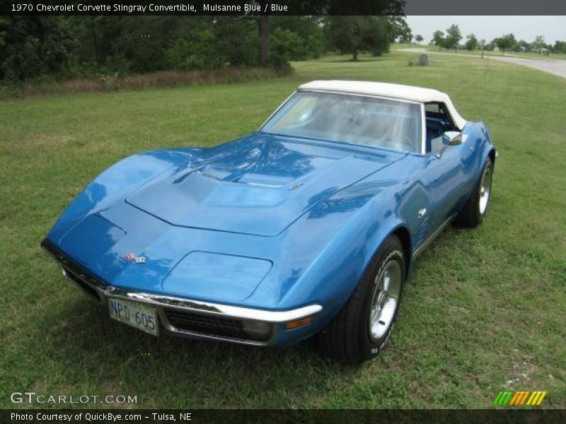 Mulsanne Blue / Blue 1970 Chevrolet Corvette Stingray Convertible