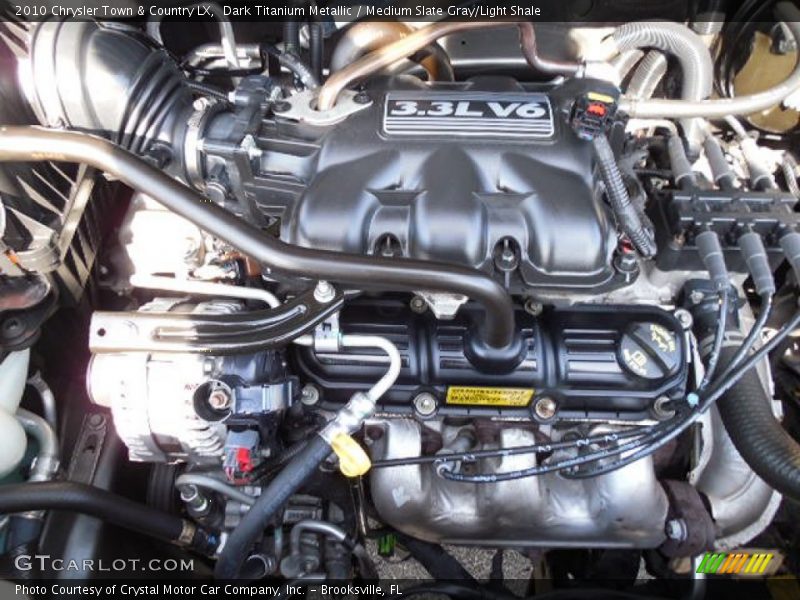 Dark Titanium Metallic / Medium Slate Gray/Light Shale 2010 Chrysler Town & Country LX