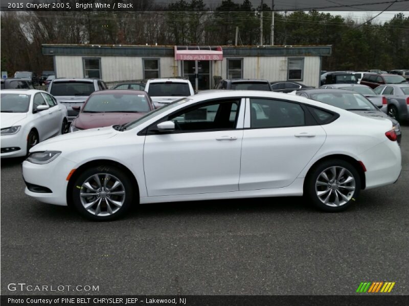 Bright White / Black 2015 Chrysler 200 S