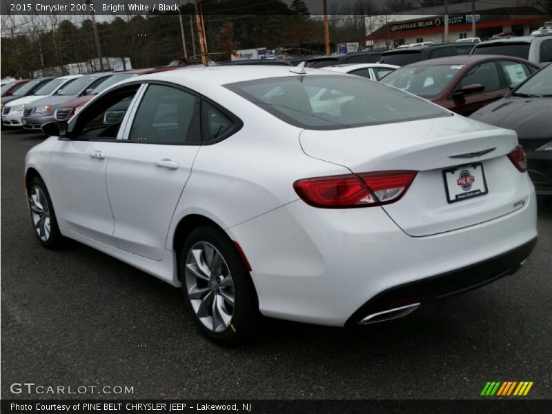 Bright White / Black 2015 Chrysler 200 S