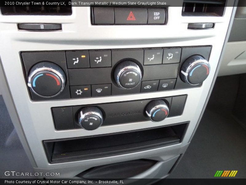 Dark Titanium Metallic / Medium Slate Gray/Light Shale 2010 Chrysler Town & Country LX